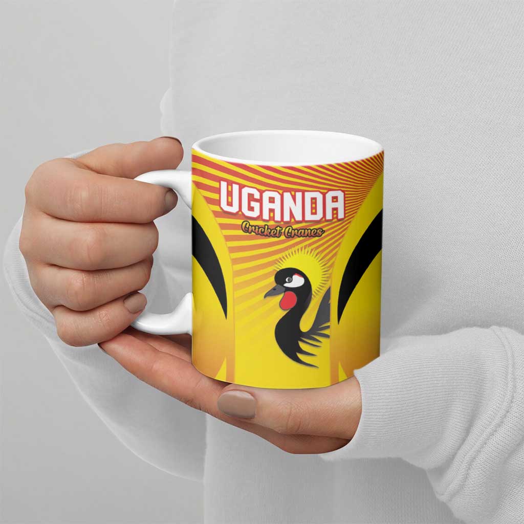 Custom Uganda Cricket Ceramic Mug Go Cricket Cranes Go - Wonder Print Shop