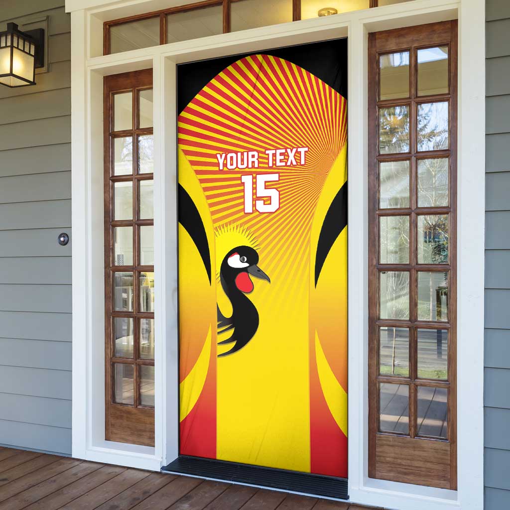 Custom Uganda Cricket Door Cover Go Cricket Cranes Go - Wonder Print Shop