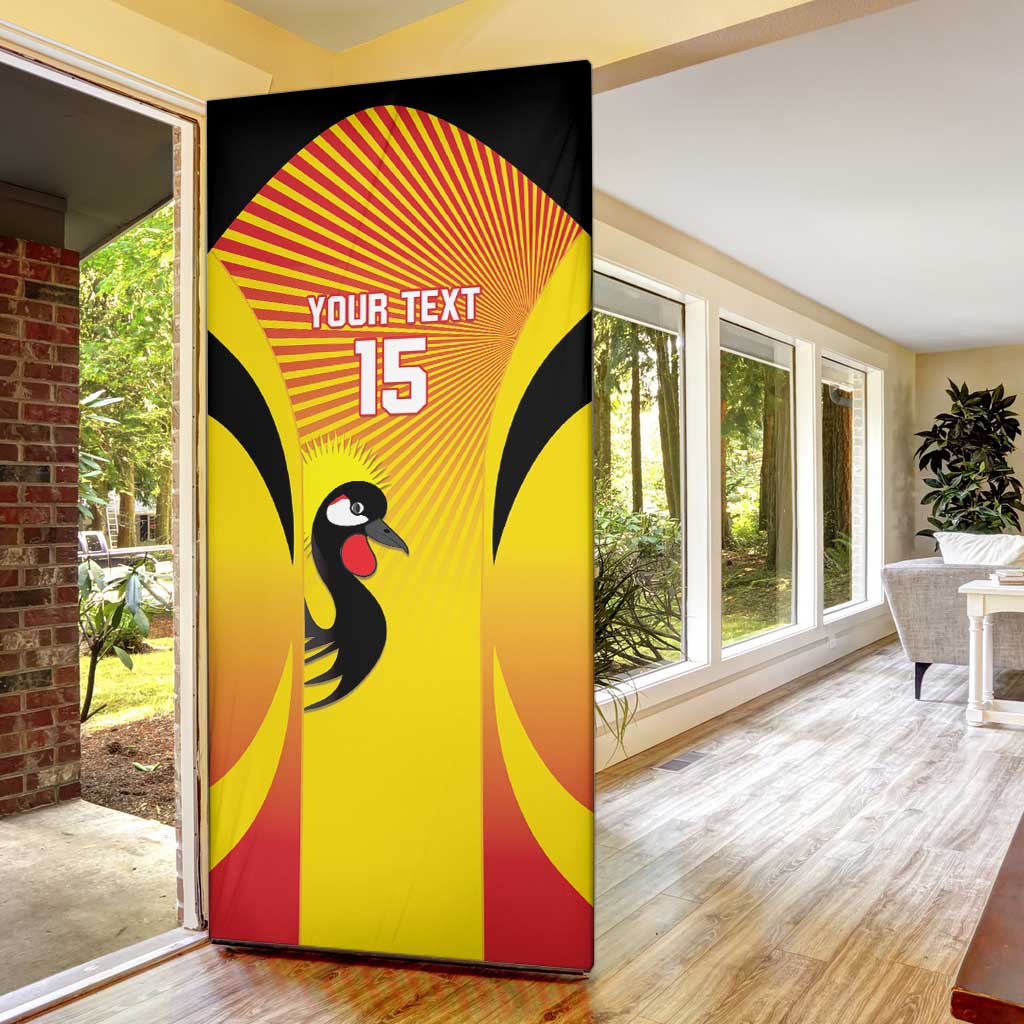 Custom Uganda Cricket Door Cover Go Cricket Cranes Go - Wonder Print Shop