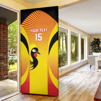 Custom Uganda Cricket Door Cover Go Cricket Cranes Go - Wonder Print Shop