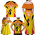 Custom Uganda Cricket Family Matching Off Shoulder Maxi Dress and Hawaiian Shirt Go Cricket Cranes Go - Wonder Print Shop