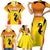Custom Uganda Cricket Family Matching Short Sleeve Bodycon Dress and Hawaiian Shirt Go Cricket Cranes Go - Wonder Print Shop