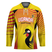 Custom Uganda Cricket Hockey Jersey Go Cricket Cranes Go - Wonder Print Shop