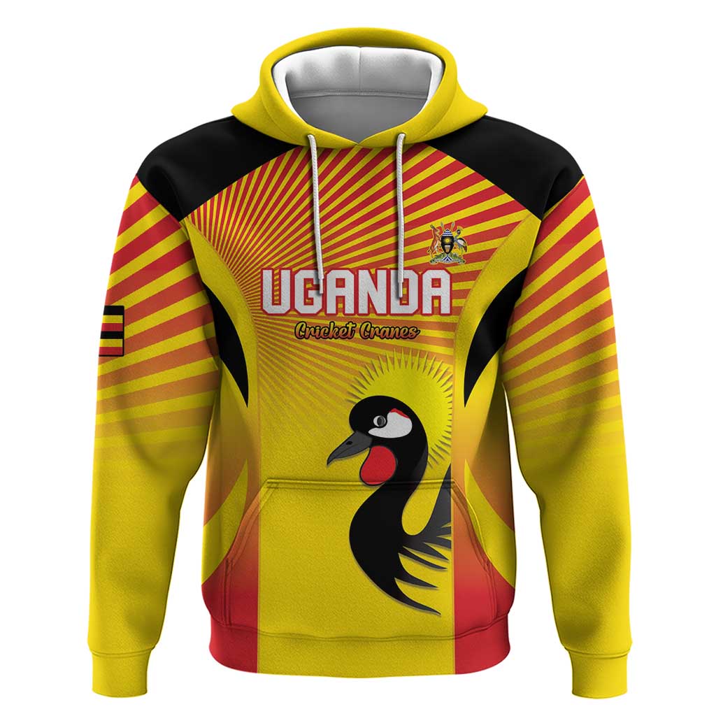 Custom Uganda Cricket Hoodie Go Cricket Cranes Go - Wonder Print Shop