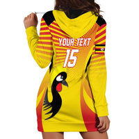 Custom Uganda Cricket Hoodie Dress Go Cricket Cranes Go - Wonder Print Shop