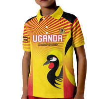 Custom Uganda Cricket Kid Polo Shirt Go Cricket Cranes Go - Wonder Print Shop