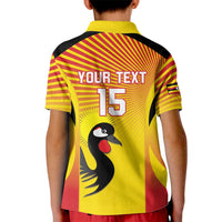 Custom Uganda Cricket Kid Polo Shirt Go Cricket Cranes Go - Wonder Print Shop