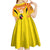 Custom Uganda Cricket Kid Short Sleeve Dress Go Cricket Cranes Go - Wonder Print Shop