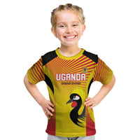 Custom Uganda Cricket Kid T Shirt Go Cricket Cranes Go - Wonder Print Shop
