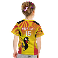 Custom Uganda Cricket Kid T Shirt Go Cricket Cranes Go - Wonder Print Shop
