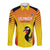 Custom Uganda Cricket Long Sleeve Button Shirt Go Cricket Cranes Go - Wonder Print Shop