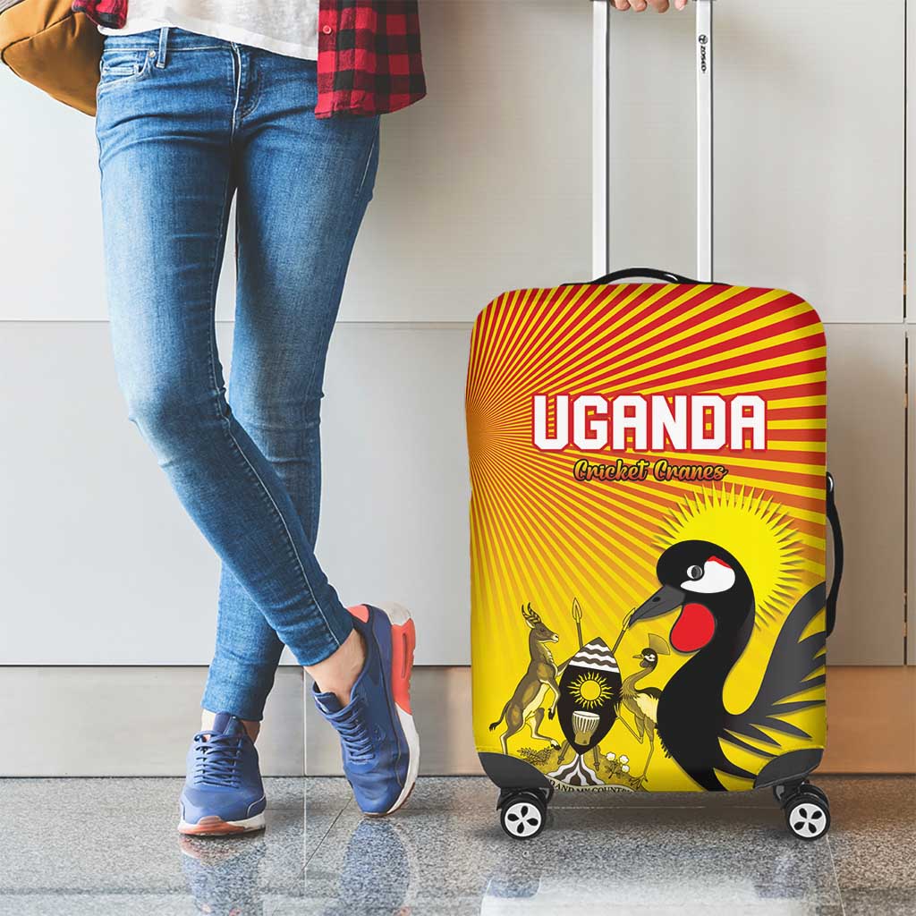 Uganda Cricket Luggage Cover Go Cricket Cranes Go - Wonder Print Shop