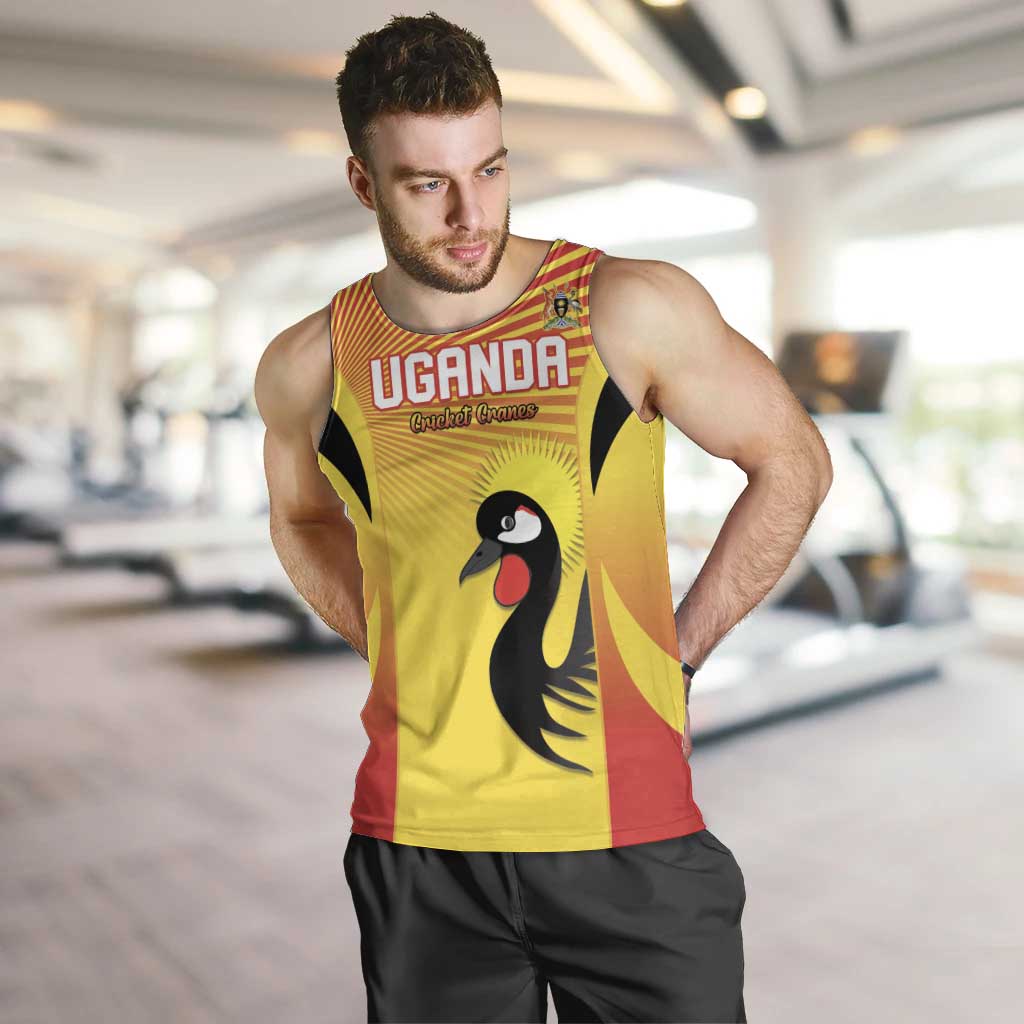 Custom Uganda Cricket Men Tank Top Go Cricket Cranes Go - Wonder Print Shop