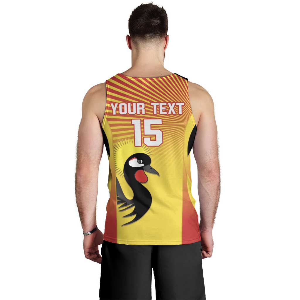 Custom Uganda Cricket Men Tank Top Go Cricket Cranes Go - Wonder Print Shop