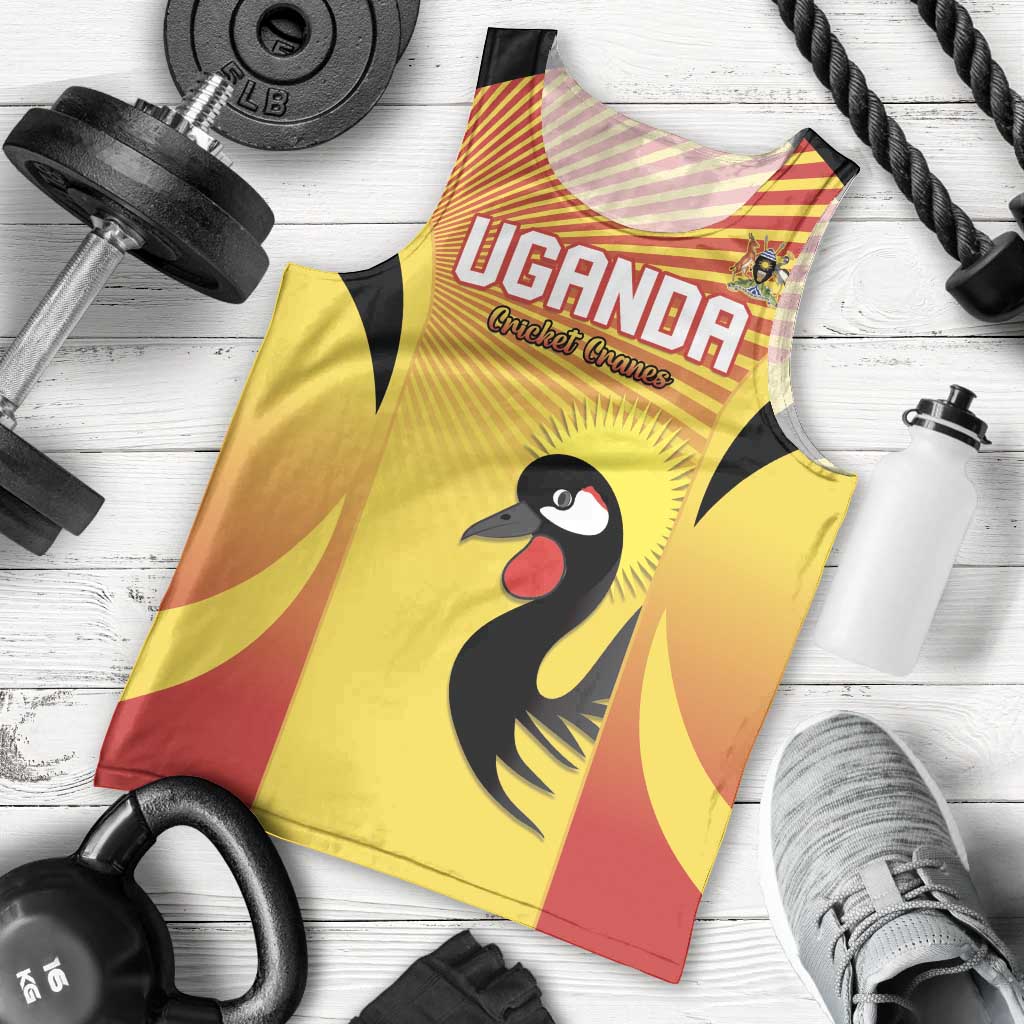 Custom Uganda Cricket Men Tank Top Go Cricket Cranes Go - Wonder Print Shop