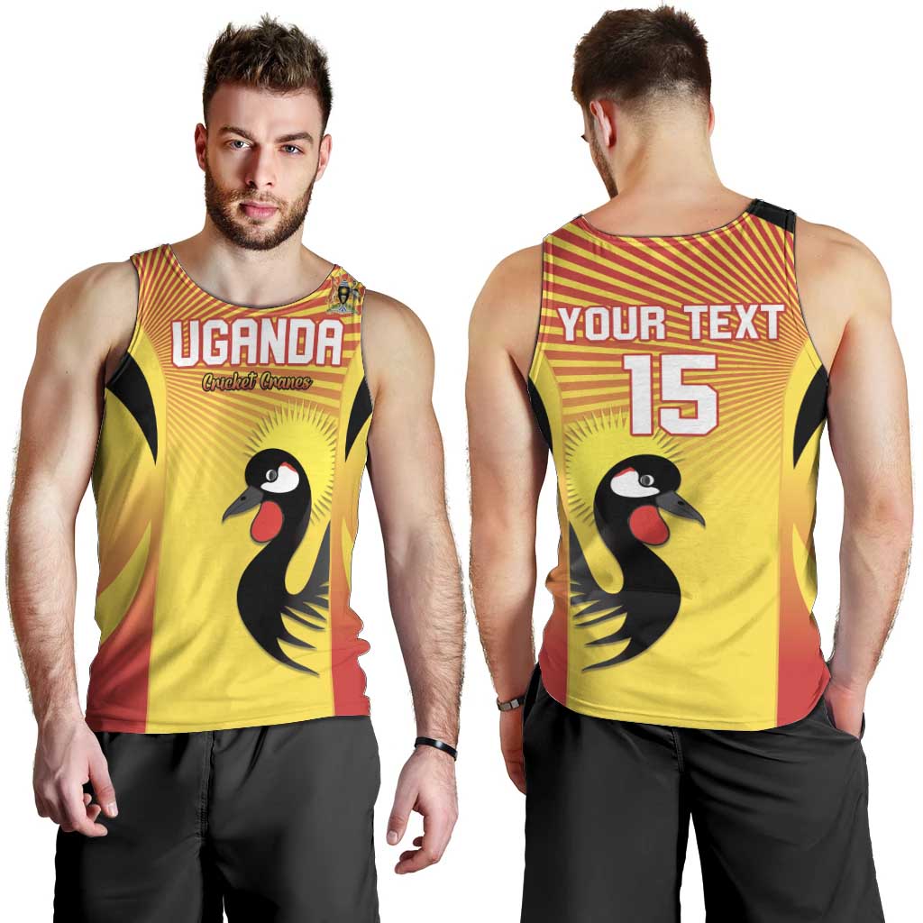 Custom Uganda Cricket Men Tank Top Go Cricket Cranes Go - Wonder Print Shop