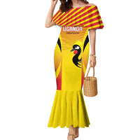 Custom Uganda Cricket Mermaid Dress Go Cricket Cranes Go - Wonder Print Shop