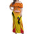 Custom Uganda Cricket Off Shoulder Maxi Dress Go Cricket Cranes Go - Wonder Print Shop