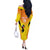 Custom Uganda Cricket Off The Shoulder Long Sleeve Dress Go Cricket Cranes Go - Wonder Print Shop