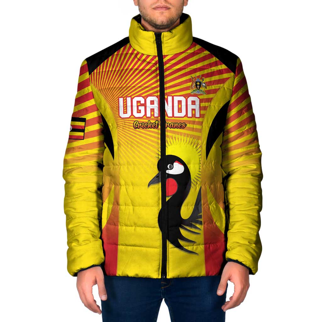 Custom Uganda Cricket Padded Jacket Go Cricket Cranes Go - Wonder Print Shop