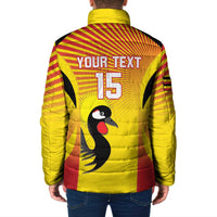 Custom Uganda Cricket Padded Jacket Go Cricket Cranes Go - Wonder Print Shop