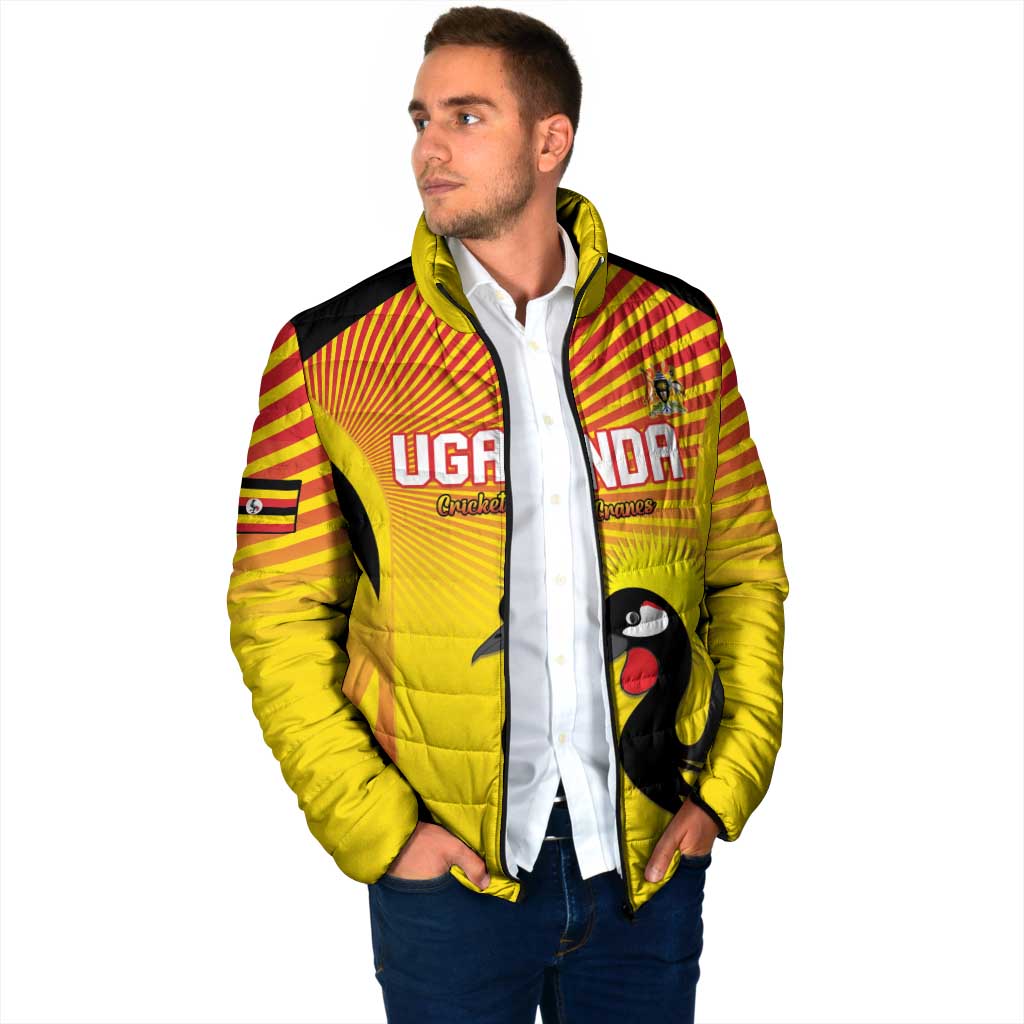 Custom Uganda Cricket Padded Jacket Go Cricket Cranes Go - Wonder Print Shop