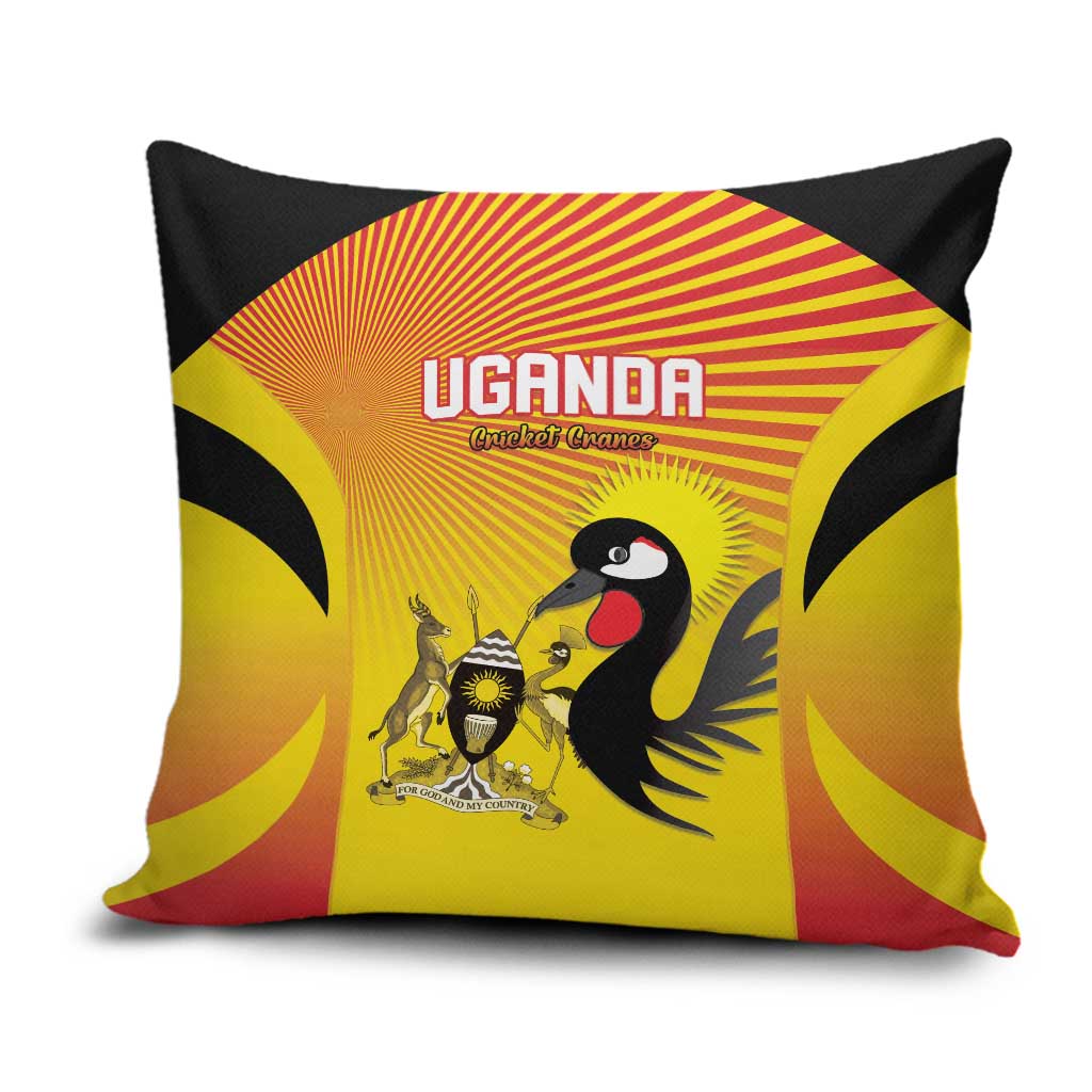 Uganda Cricket Pillow Cover Go Cricket Cranes Go - Wonder Print Shop