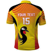 Custom Uganda Cricket Polo Shirt Go Cricket Cranes Go - Wonder Print Shop