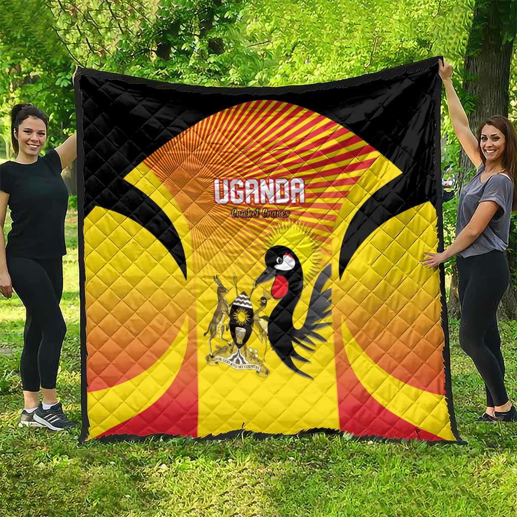 Uganda Cricket Quilt Go Cricket Cranes Go - Wonder Print Shop
