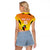 Custom Uganda Cricket Raglan Cropped T Shirt Go Cricket Cranes Go - Wonder Print Shop