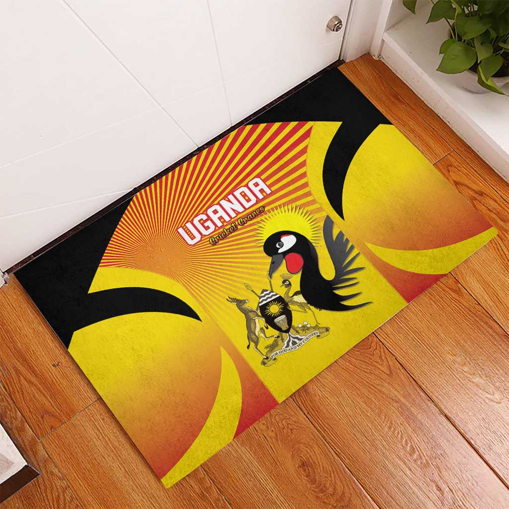 Uganda Cricket Rubber Doormat Go Cricket Cranes Go - Wonder Print Shop