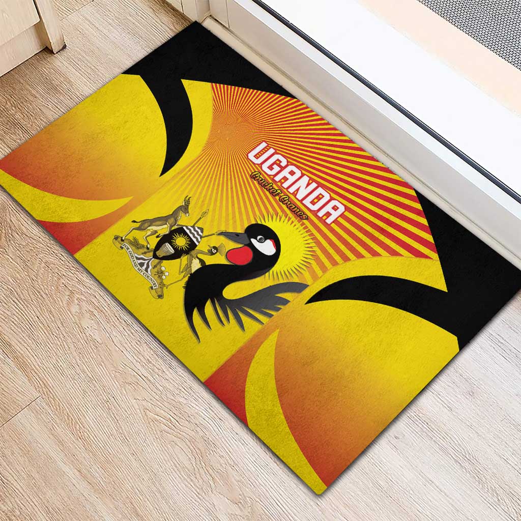 Uganda Cricket Rubber Doormat Go Cricket Cranes Go - Wonder Print Shop