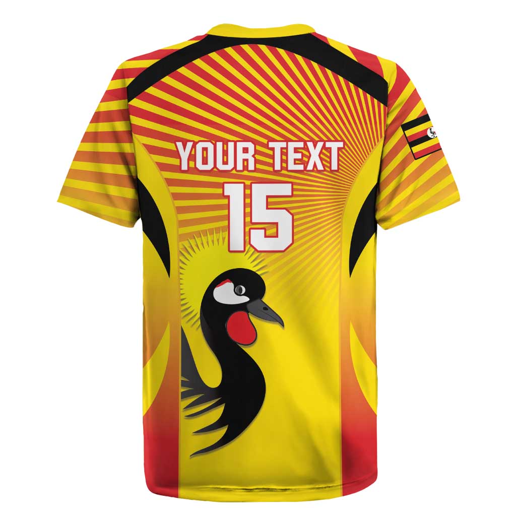 Custom Uganda Cricket Rugby Jersey Go Cricket Cranes Go - Wonder Print Shop
