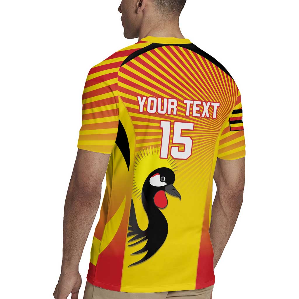 Custom Uganda Cricket Rugby Jersey Go Cricket Cranes Go - Wonder Print Shop