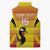 Custom Uganda Cricket Sleeveless Puffer Jacket Go Cricket Cranes Go - Wonder Print Shop