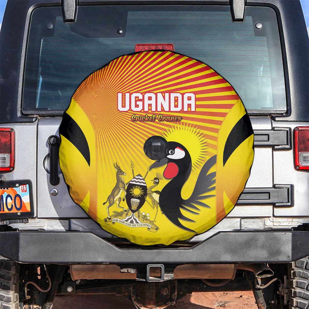 Uganda Cricket Spare Tire Cover Go Cricket Cranes Go - Wonder Print Shop