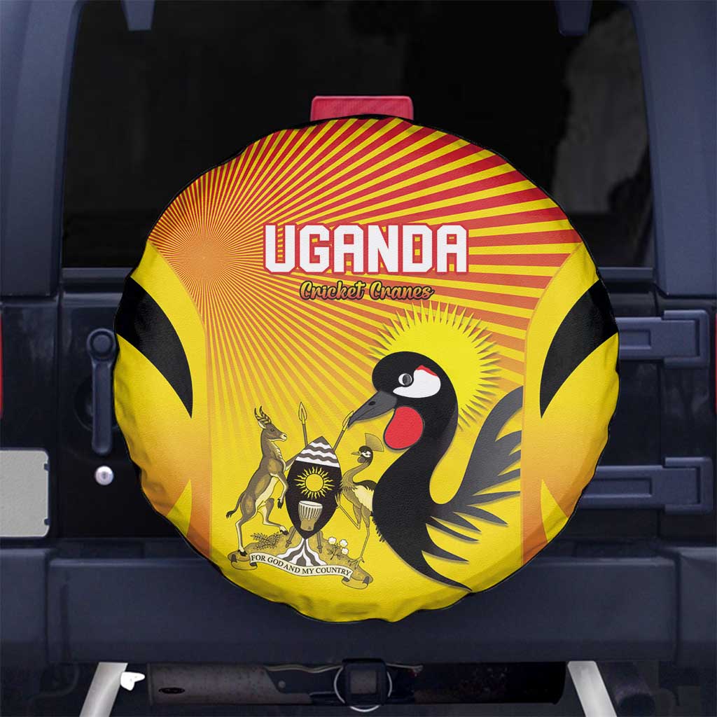 Uganda Cricket Spare Tire Cover Go Cricket Cranes Go - Wonder Print Shop