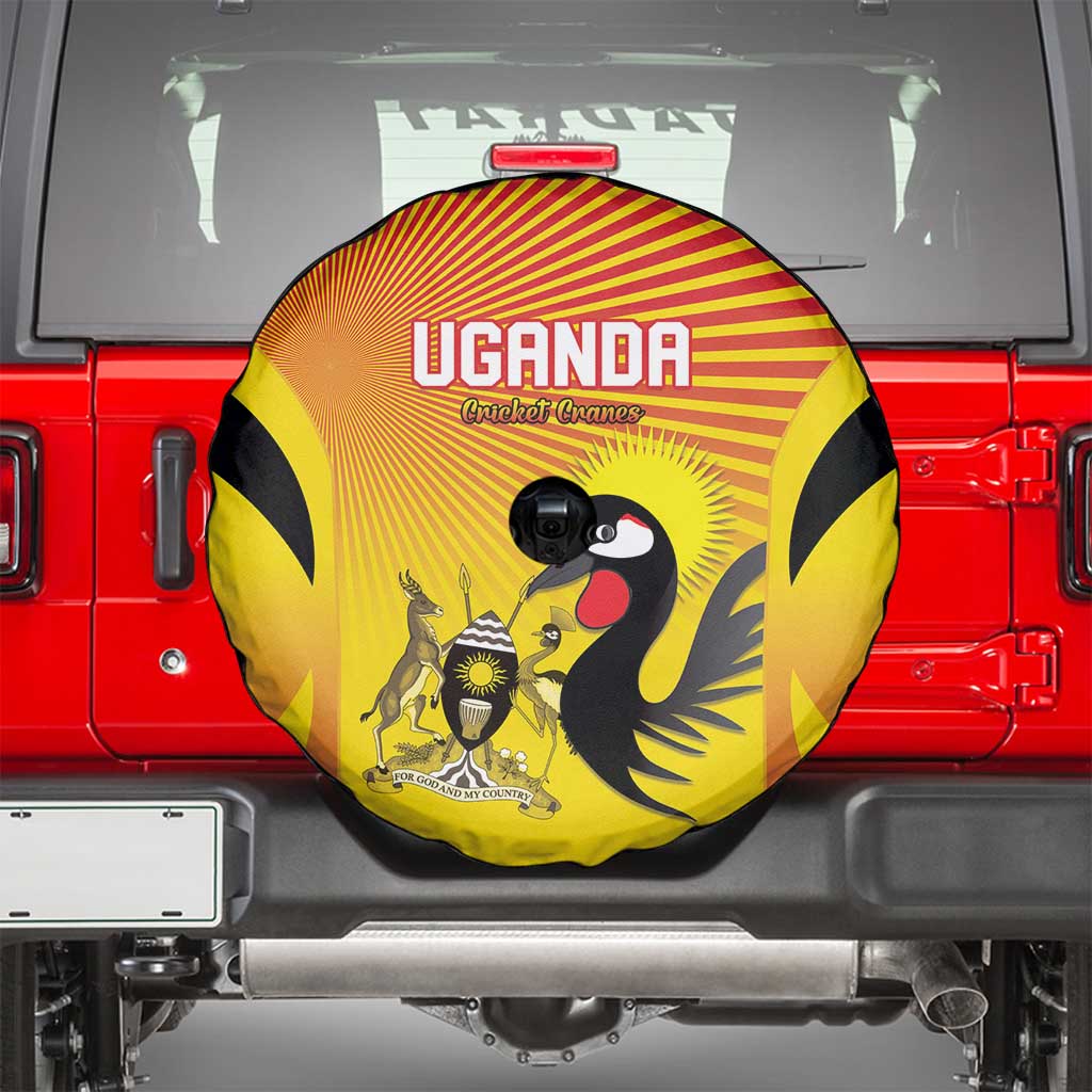 Uganda Cricket Spare Tire Cover Go Cricket Cranes Go - Wonder Print Shop