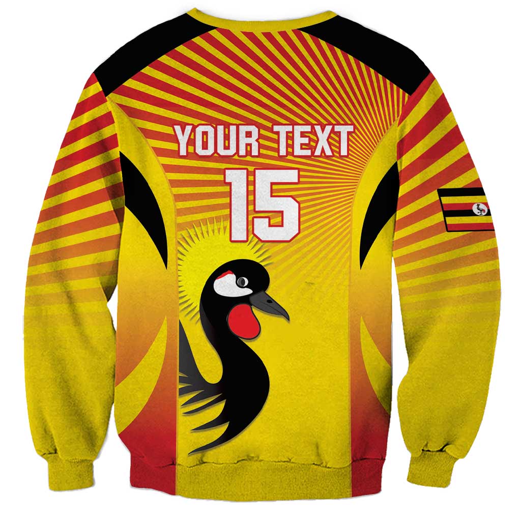 Custom Uganda Cricket Sweatshirt Go Cricket Cranes Go - Wonder Print Shop