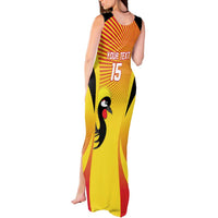 Custom Uganda Cricket Tank Maxi Dress Go Cricket Cranes Go - Wonder Print Shop