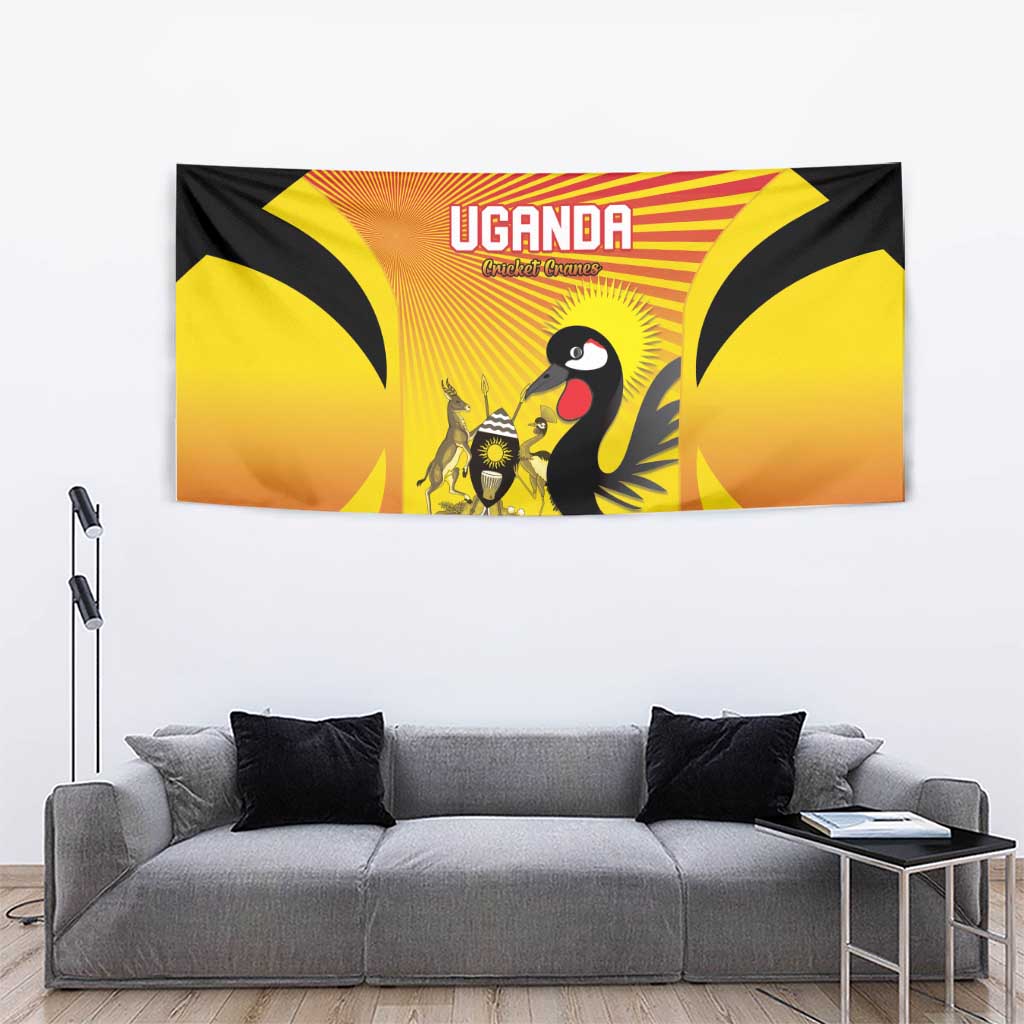 Uganda Cricket Tapestry Go Cricket Cranes Go - Wonder Print Shop