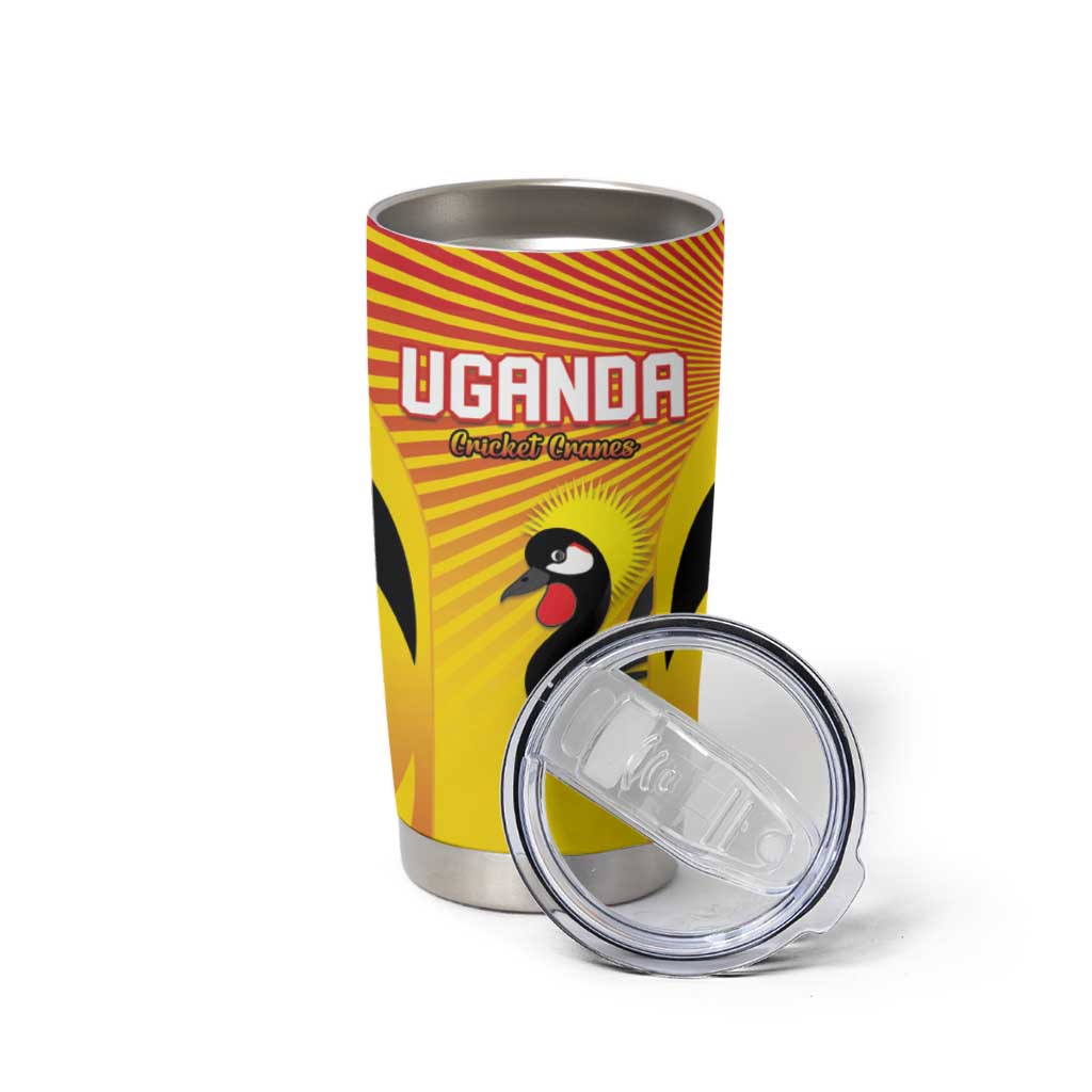 Custom Uganda Cricket Tumbler Cup Go Cricket Cranes Go - Wonder Print Shop