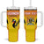 Custom Uganda Cricket Tumbler With Handle Go Cricket Cranes Go - Wonder Print Shop