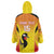 Custom Uganda Cricket Wearable Blanket Hoodie Go Cricket Cranes Go - Wonder Print Shop