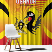 Uganda Cricket Window Curtain Go Cricket Cranes Go - Wonder Print Shop