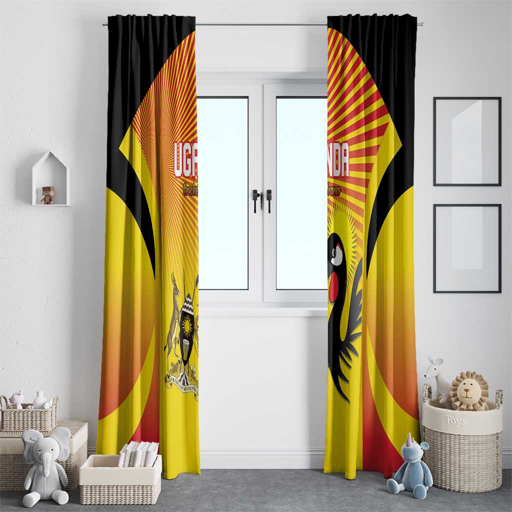 Uganda Cricket Window Curtain Go Cricket Cranes Go - Wonder Print Shop