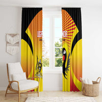 Uganda Cricket Window Curtain Go Cricket Cranes Go - Wonder Print Shop