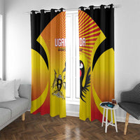 Uganda Cricket Window Curtain Go Cricket Cranes Go - Wonder Print Shop
