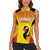 Custom Uganda Cricket Women Sleeveless Polo Shirt Go Cricket Cranes Go - Wonder Print Shop