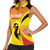 Custom Uganda Cricket Women Sleeveless Polo Shirt Go Cricket Cranes Go - Wonder Print Shop